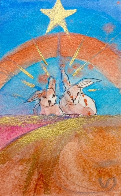 Aquarelle – reproduction – "étoile"